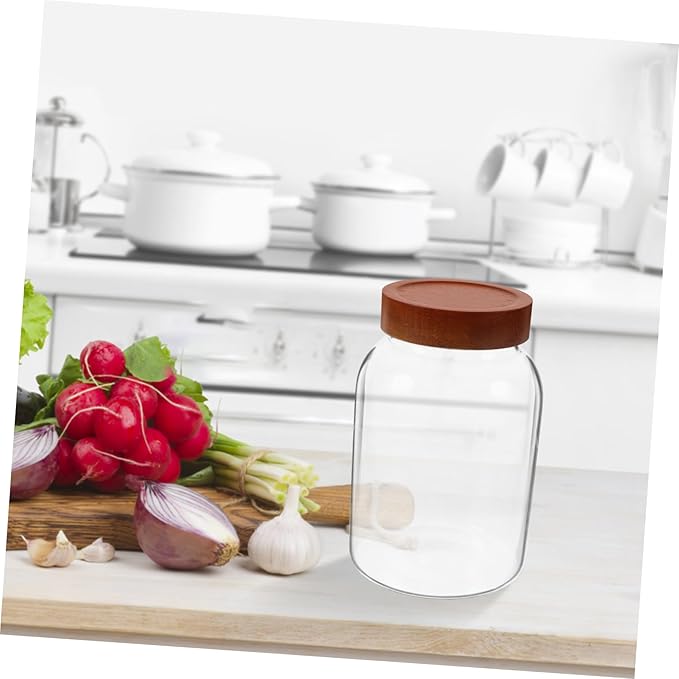 High Borosilicate Glass Sealed Jar Airtight Storage for Coffee Tea Condiments Meal Prep Jars Lids
