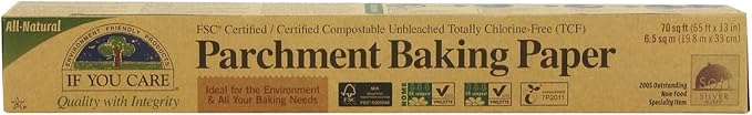 If You Care Parchment Baking Paper 6.5 sq mt box x 3 (Pack of 3)