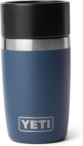 YETI Rambler 8 oz Travel Bottle, Stainless Steel, Vacuum Insulated with Leakproof Commuter Cap, Navy