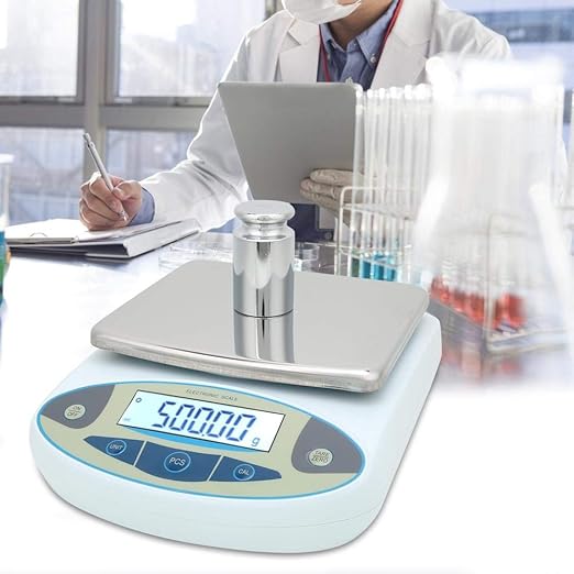 Digital Weighing Scale, 5000g 0.01g 100-240V Digital Precision Scale Lab Weighing Electronic Balance Jewelry Scales for Accurate Gram, Kitchen(US)