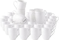 GBhome 12 OZ Off White Coffee Mugs, Ceramic Coffee Cups Set with Large Handle for Man, Woman, Light Weight Coffee Mugs for Latte/Cappuccino/Cocoa/Milk, Dishwasher & Microwave Safe, 36 pcs