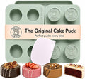 Benty Cakes – The Original Cake Puck Mold Set – Better than a Cake Pop! Make Chocolate Covered Desserts – BPA Free Silicone – Includes 1 Mold Set, 1 Plastic Tray and 1 Scraper – Green