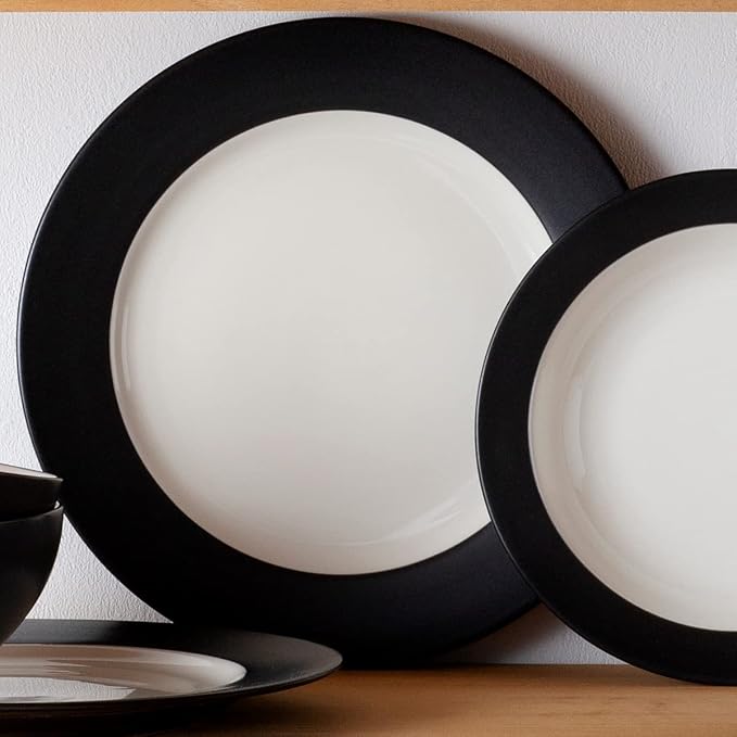 Noritake Colorwave Graphite 4-Piece Rim Place Setting, Service for 1