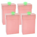 PayLessHere 13 Gallon 50 L Trash Can with Lid Plastic Kitchen Trash Bin Automatic Touch Free Motion Sensor Trash Can (4, Pink)