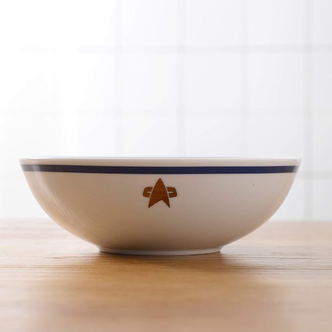 Star Trek The Next Generation Porcelain 16 Piece Dinner Set Includes Plates, Bowls, and Cups