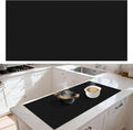 48" x 24" Heat Resistant Mat for Countertop Lanstics Silicone Baking Mat Non-Slip Silicone Mats Multipurpose Countertop Protector Mats Fire Resistant Mat Place Mat for Kitchen Counter (Black)