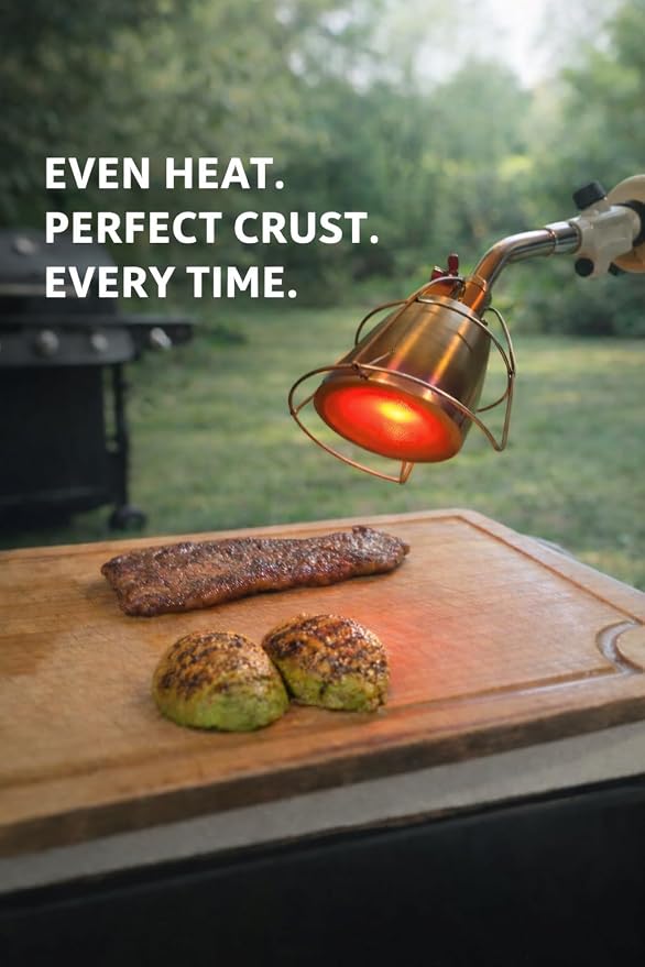 Cooking Torch Attachment for Pro Chef-Grade Searing, Sous Vide Grilling, Dessert Browning & Outdoor Broiling | Flame Control with Heat-Resistant Mesh, Compatible with Torch | Torch Not Included
