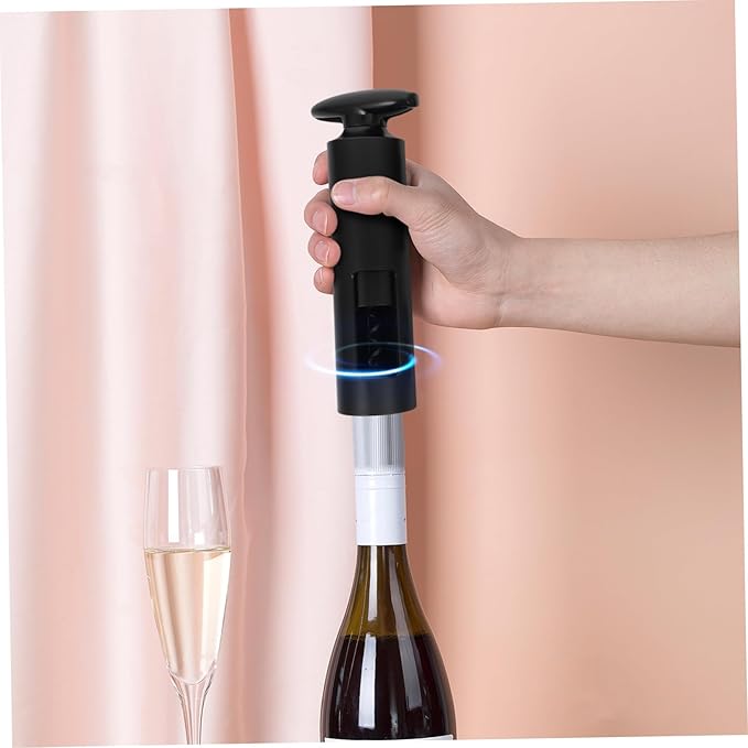 KICHOUSE 6pcs Wine Opener Set Corkscrew Vacuum Wine Stopper Decanter Pourer Stylish Accessories Easy to Use