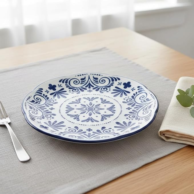 10 Strawberry Street Talavera Dinnerware, Set of 6 (10" Dinner Plate)