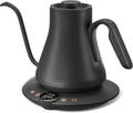INTASTING Electric Kettle, Gooseneck Electric Kettle, ±1℉ Temperature Control, BPA-Free Stainless Steel Inner, Quick Heating, for Pour Over Coffee, Brew Tea, Boil Hot Water, 1500W/0.9L Dark Grey