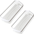 2 Packs Refrigerator Door Shelf Bin Fit for Whirlpool WRS325FDAB02 WRS325FDAM01 WRS325FDAM02 WRS322FDAB02 WRS322FDAT01 WRS322FDAB03 WRS322FDAB04 WRS322FDAT02 WSF26D2EXY01 WRS325FDAT02