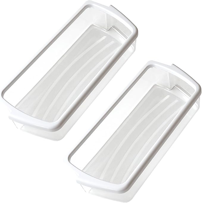 2 Packs Refrigerator Door Shelf Bin Fit for Whirlpool WRS325FDAB02 WRS325FDAM01 WRS325FDAM02 WRS322FDAB02 WRS322FDAT01 WRS322FDAB03 WRS322FDAB04 WRS322FDAT02 WSF26D2EXY01 WRS325FDAT02