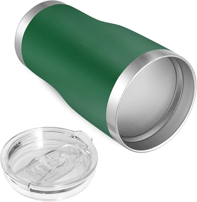 VEGOND 20oz Tumbler Stainless Steel Tumbler Cup with Lid And Straw Vacuum Insulated Double Wall Travel Coffee Mug(Dark Green 1 Pack)