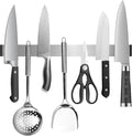 Magnetic Knife Strips, No Drill Magnetic Knife Holder for Wall 20 Inch, Stainless Steel Knife Magnetic Strip Use as Knife Bar, Knife Holder for Kitchen Utensil Organizer