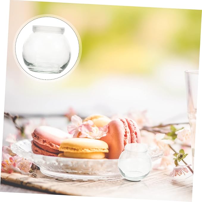Healifty 1set Assorted Yogurt Bottles Practical Pudding Holders for Milk Juice Drinks Reusable Safe for Parties Events Easy to Clean and Stylish 6pcs