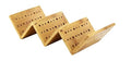 PacknWood 210STAC162 - Bamboo Taco Holder - wood taco holder - disposable taco holder - taco holder wood - taco holders set - taco holder - 8.2 x 4 x 1.9in - (Case of 5)