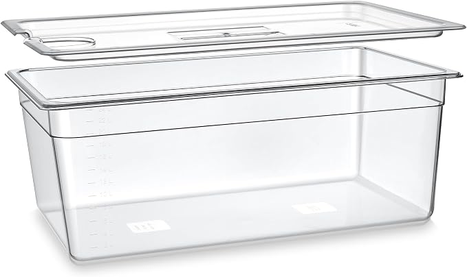 HOMENOTE Sous Vide Container 26 Quart With Lid,BPA Free Complete Accessories For Anova and Most Sous Vide Cookers,Anova Container Kit