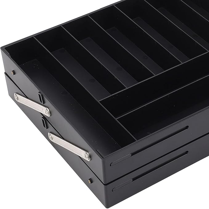 TOPINCN 2 Tier Collapsible Multi Level Drawer Organizer Tray, Folding Smart Drawer Storage, Expandable for Makeup, Jewelry, Silverware, Utensils, Kitchen Office Supplies