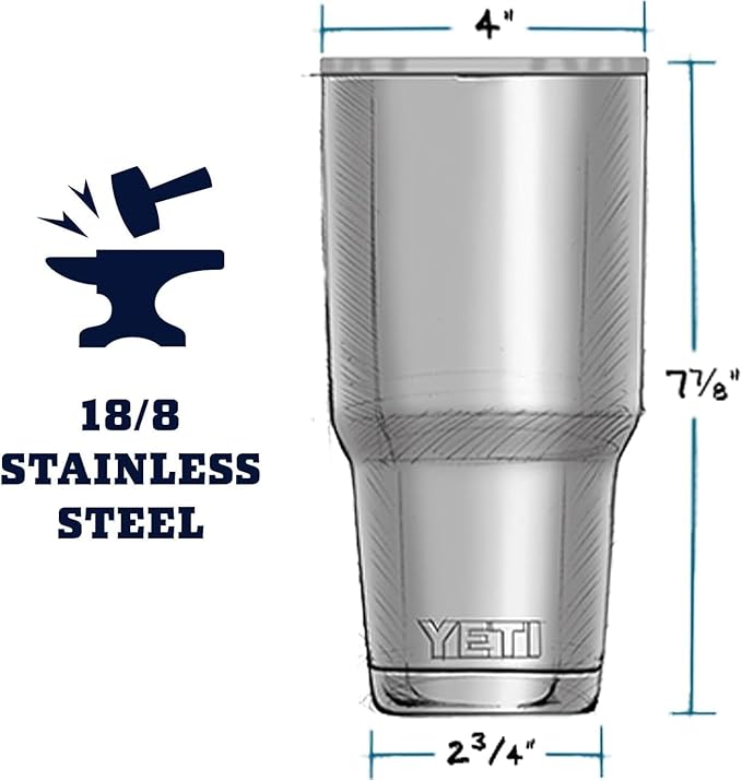 YETI Rambler 30oz with MagSlider Lid, White
