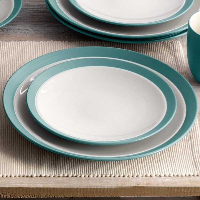 Noritake Colorwave Turquoise 4-Piece Curve Place Setting, Service for 1