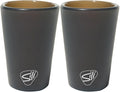Silipint 1.5oz Silicone Shot Glasses – Pack of 2 Unbreakable, BPA-Free, Non-Toxic, Dishwasher & Freezer Safe Cups – Colored Shot Glasses for Cold Beverages, Cocktails, Travel, Party (Smoke)