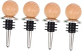 PRETYZOOM 4pcs Elegant Red Wine Cork Bottle Plug Wine Bottle Sealer Oil Stoppers for
