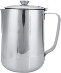Frothing Pitcher Stainless Steel Coffee Cup Mug Milk Frothing Pitcher Jug with Lid for Latte Coffee Art(1500mL)