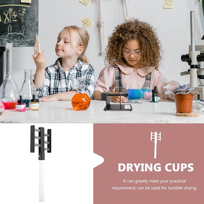 EXCEART Cup Turner Stand | Tumbler Drying Rack Stand with Spring Fixture | Cup Turner Accessories for DIY 10-40Oz Tumbler