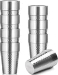 Stainless Steel Double Wall Cup, 16 oz Insulated Tumbler, 8 Pack Unbreakable Stackable Water Tumblers Insulated Metal Cup Premium Drinking Glasses for Travel Camping Home Outdoor