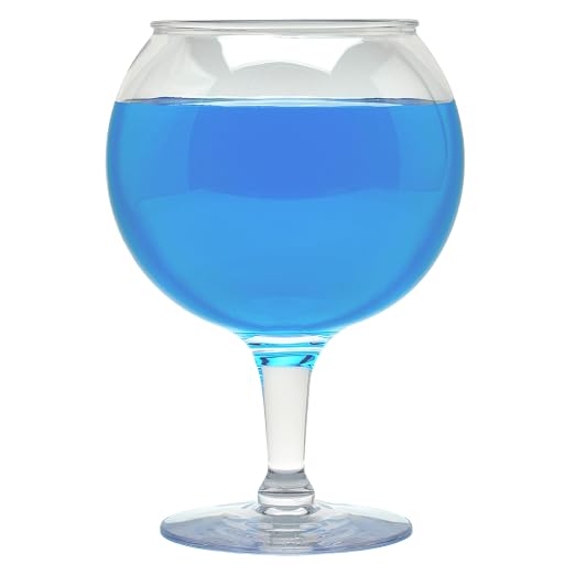 G.E.T. SW-1550-CL Shatterproof Heavy-Duty Plastic Jumbo Margarita Beer Schooner, 53 Ounce, Clear (Set of 12)