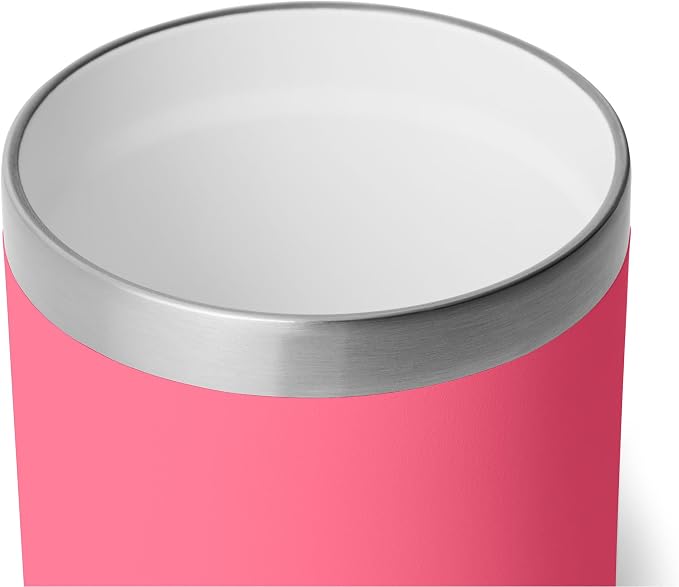 YETI Rambler 10 oz Ceramic Lined Lowball 2.0, Vacuum Insulated with MagSlider Lid, Tropical Pink