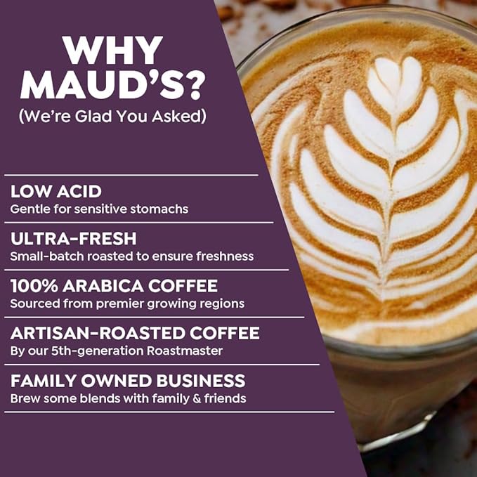 Maud's Cappuccino Coffee Pods Variety Pack, 56 ct, 8 Assorted Flavors, Single Serve Pods – Compatible with Keurig K Cups Maker