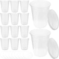 30 Sets 32oz (960ml) Disposable Soup Containers with Lids, Thickened Plastic Leakproof Food Bowls for Takeaway and Meal Prep