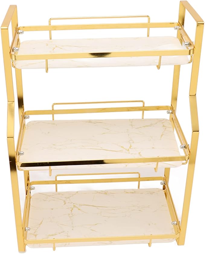 Bathroom Standing Rack, 3 Tier Bathroom Storage Shelf, Floor Storage Shelf, Bathroom Organizers and Storage, Home Storage Holder for Makeup Perfume(3 Tier)