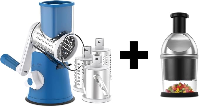 Cheese Shredder and Food Chopper Bundle