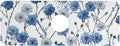 Kitchen Sink Splash Guard 1 PC 14.7 Inch Sink Faucet Mat Splash Guard for Bathroom Countertop Water Absorbent Foldable Cuttable Soft Washable Chinese Style Cornflower