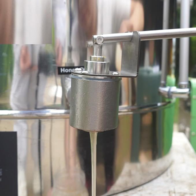 Honey Bottling Valve Honey Gate Valve NPT 1 Thread Stainless Steel Dripless Honey Bottling Beekeeping Extractor Bottling Equipment Honey Bottling Pail