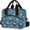Insulated Lunch Bag Reusable Lunch Tote Bag Cooler Bag for Women Men Adult Lunch Box with Adjustable Shoulder Strap Leakproof Lunch Bag for Work School Picnic Camping (Star)