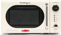 Nostalgia NRMO7IVY6A Retro Compact Countertop Microwave Oven, 0.7 Cu. Ft, Ivory