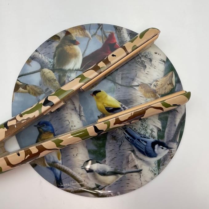 Andreas Silicone Songbird Favorites 8" Non-Slip Trivet/Pot Holder – Cotton Fabric Encapsulated in Silicone – Heat Resistant to 600°F – Flexible, Dishwasher Safe – Made in The USA, TR-HB1107