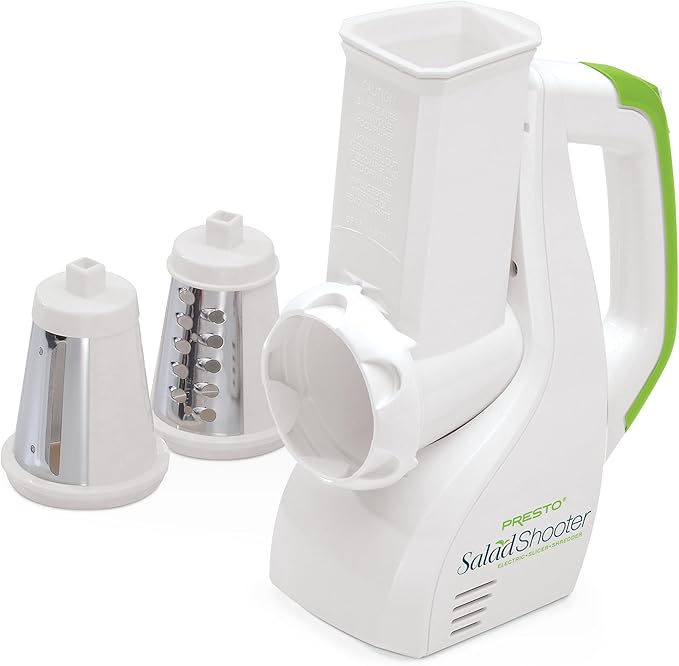 Presto Salad Shooter Electric Slicer/Shredder,White