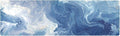 2-in-1 Table Runner Trivet for Hot Dishes Heat Resistant Hot Plate Mat Pad 39x12 Inch Waterproof Table Protector Trivets for Countertop Non Slip Decorative Blue Swirling Fluid