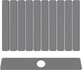 Stone Drying Mat for Kitchen Counter, 24"x16" Water Absorbing Dish Drying Mat with 24"x4" Faucet Mat for Kitchen Sink, Diatomaceous Earth Quick Dry Stone Mats for Dishes Bottles Cups (Dark Gray)