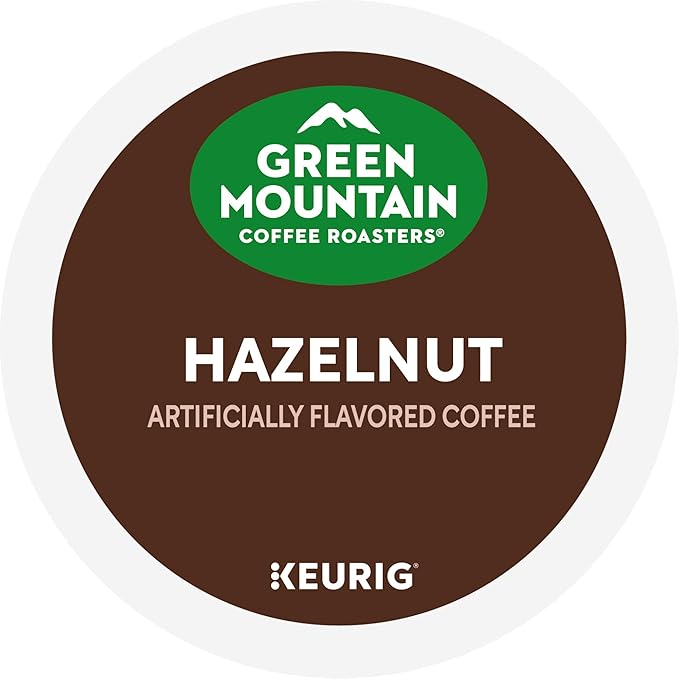 Green Mountain Coffee Roasters Hazelnut, Keurig Single Serve K-Cup Pods, Light Roast Coffee, 60 Count, (6 Packs of 10)
