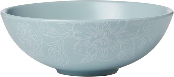 Oneida 897393 Roseto 12-Piece Dinnerware Set, French Blue