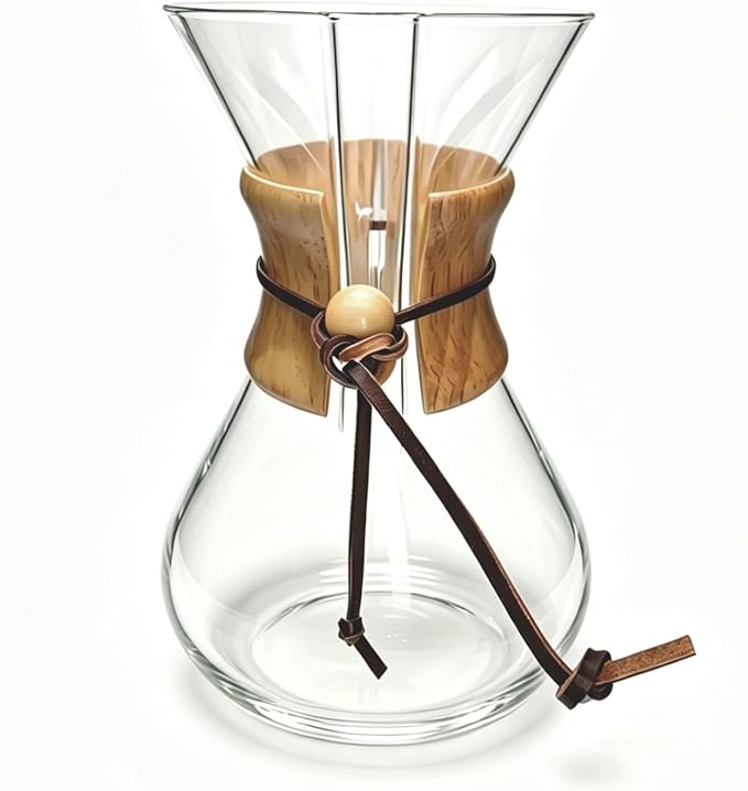 subjectthree Glass Coffee Maker 10 Cup Pour Over Coffee Dripper Set with 304 Stainless Reusable Filter for Camping,Office,Cafes,Home Use(34 Ounce)