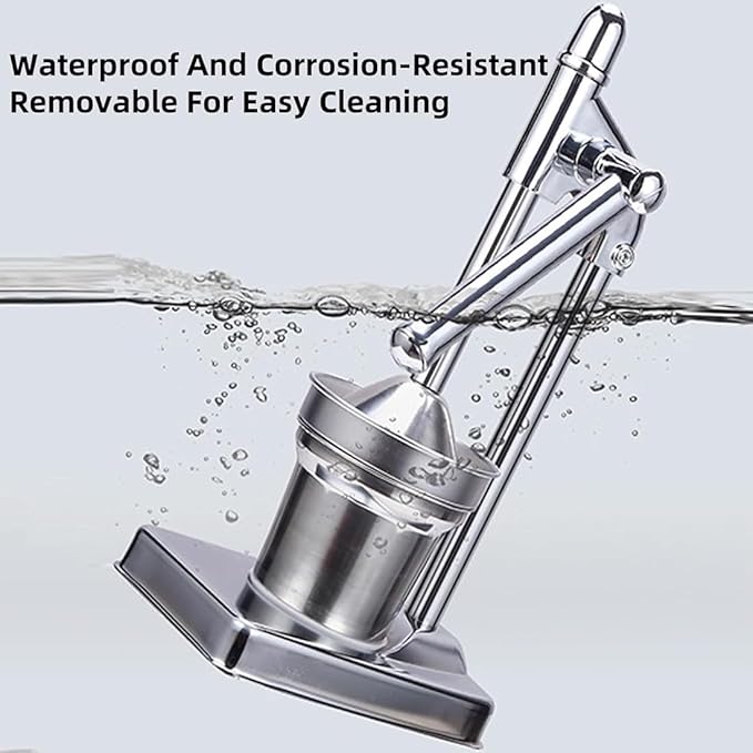 Cast Iron Juicer Hand Press, Cast Iron Manual Juicer, Stainless Manual Casts Iron Juicer, Heavy Duty Countertop Lime Citrus Crush Machine, Easy to Clean, Home, Kitchen, Bar