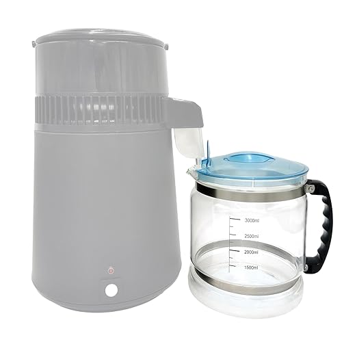 Countertop Distiller Replacement Container Large Capacity Distilled Water Collector Glass Filter Pitcher Distilled Container for Beauty Care