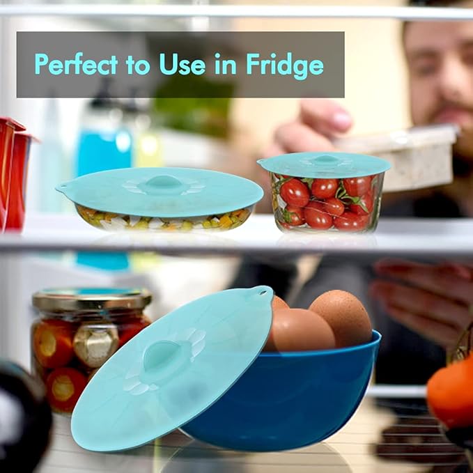 Microwave Mat & Food Cover Cover for Splatter Guard Silicone Trivet Pot Holders Drying Baking Place Mat Silicone Bowl Covers BPA Free Suction Lids Microwave Cover