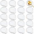 Irenare 20 Pcs Ceramic Spoon Rest for Stove Top, 3.74 Inch Porcelain Spoon Holder, Coffee Utensil Rest Heat Resistant Dishwasher Safe for Home Kitchen Accessories Gift(White)